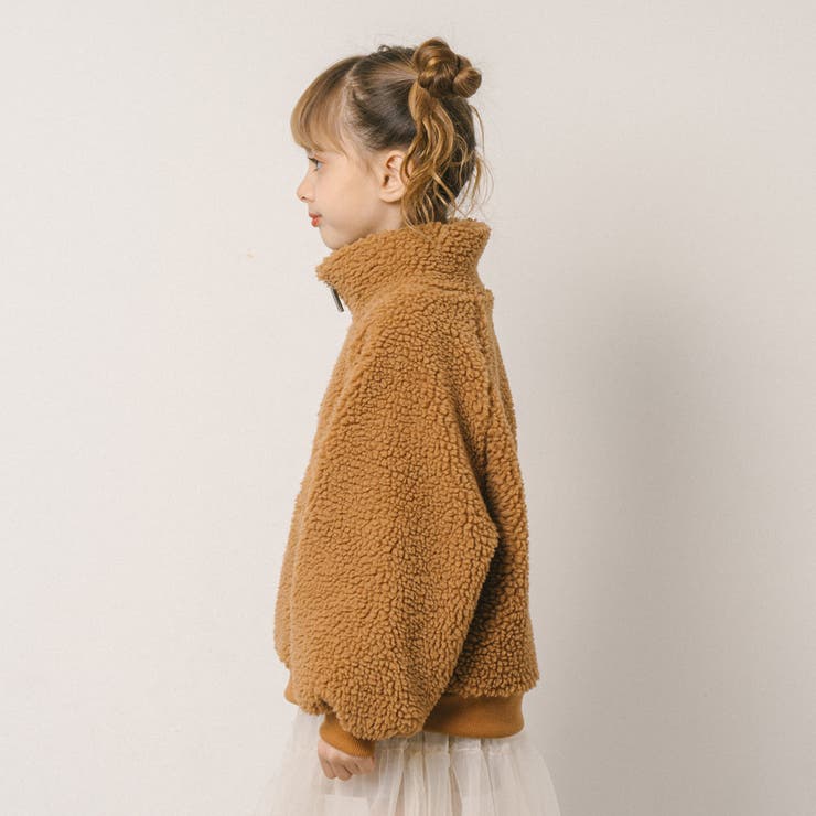 ハートロゴ刺繍スタンドカラーハーフジップトップス | URBAN CHERRY | 詳細画像13 