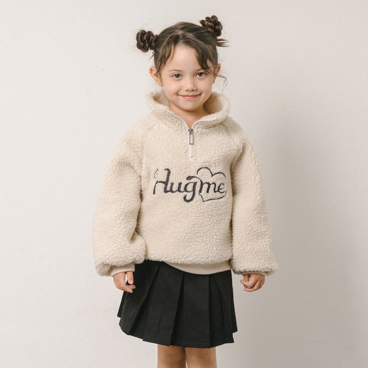 ハートロゴ刺繍スタンドカラーハーフジップトップス | URBAN CHERRY | 詳細画像18 