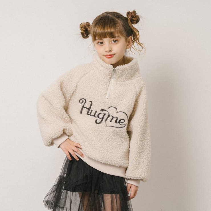 ハートロゴ刺繍スタンドカラーハーフジップトップス | URBAN CHERRY | 詳細画像21 