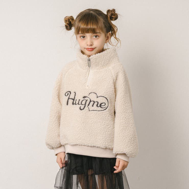 ハートロゴ刺繍スタンドカラーハーフジップトップス | URBAN CHERRY | 詳細画像22 