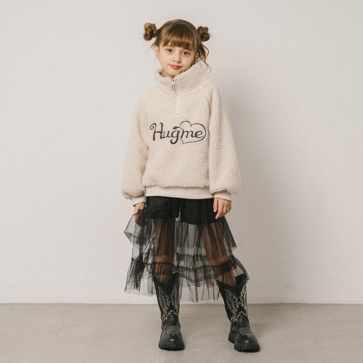 ハートロゴ刺繍スタンドカラーハーフジップトップス | URBAN CHERRY | 詳細画像23 