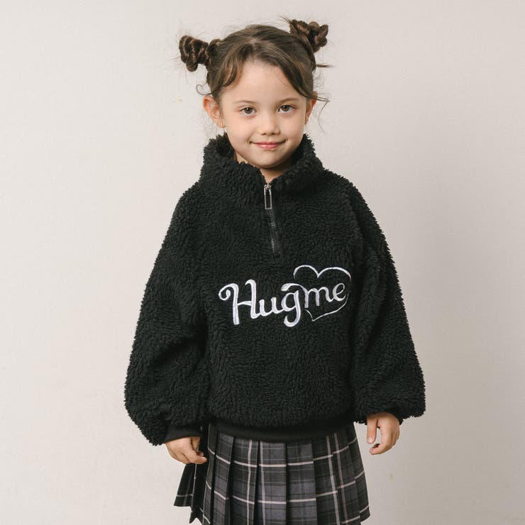 ハートロゴ刺繍スタンドカラーハーフジップトップス | URBAN CHERRY | 詳細画像27 