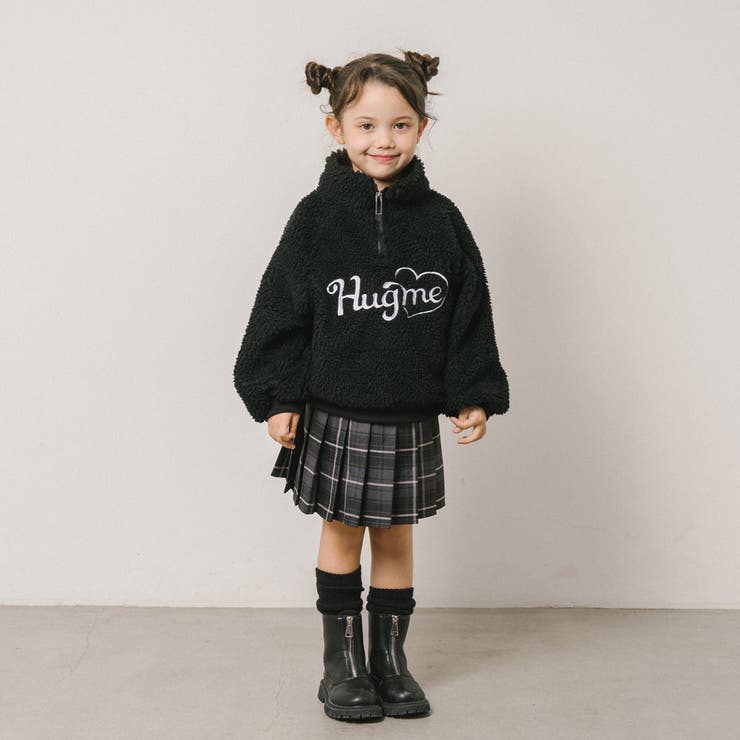 ハートロゴ刺繍スタンドカラーハーフジップトップス | URBAN CHERRY | 詳細画像28 