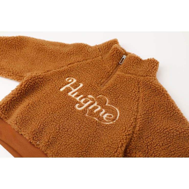 ハートロゴ刺繍スタンドカラーハーフジップトップス | URBAN CHERRY | 詳細画像30 