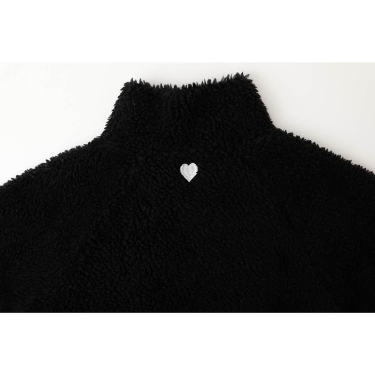 ハートロゴ刺繍スタンドカラーハーフジップトップス | URBAN CHERRY | 詳細画像43 