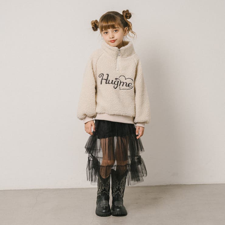 ハートロゴ刺繍スタンドカラーハーフジップトップス | URBAN CHERRY | 詳細画像56 