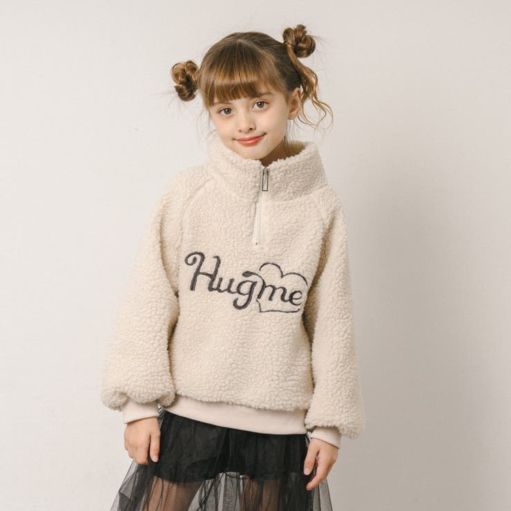 ハートロゴ刺繍スタンドカラーハーフジップトップス | URBAN CHERRY | 詳細画像57 