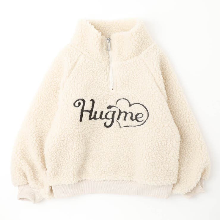 ハートロゴ刺繍スタンドカラーハーフジップトップス | URBAN CHERRY | 詳細画像6 