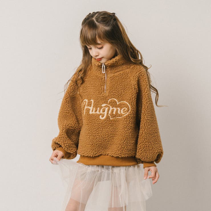 ハートロゴ刺繍スタンドカラーハーフジップトップス | URBAN CHERRY | 詳細画像62 