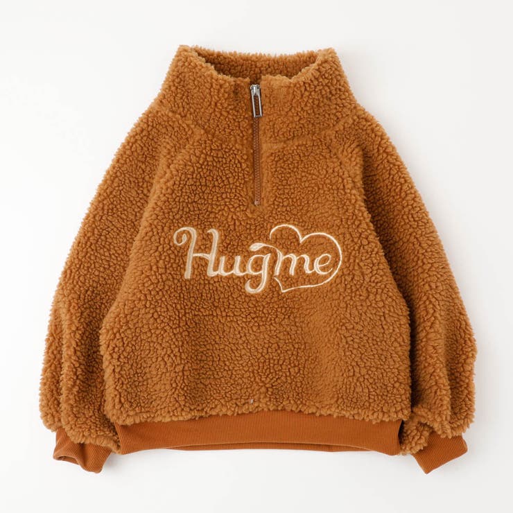 ハートロゴ刺繍スタンドカラーハーフジップトップス | URBAN CHERRY | 詳細画像7 