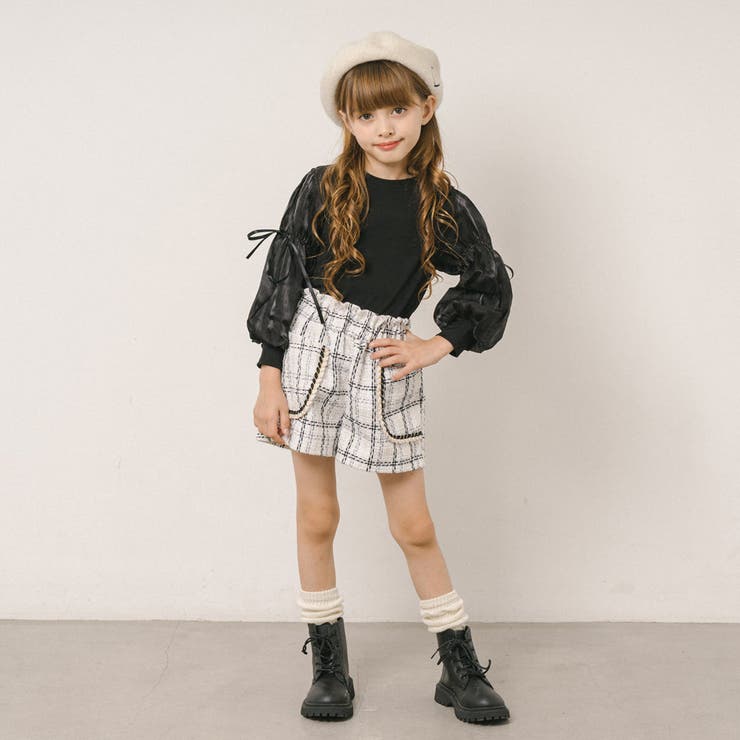 シアーパフスリーブリボンリブトップス | URBAN CHERRY | 詳細画像11 