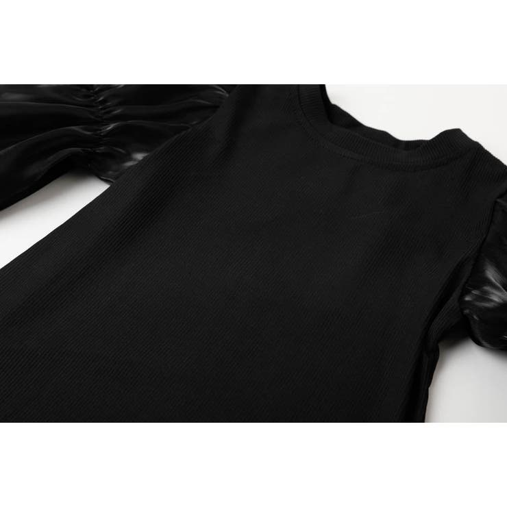 シアーパフスリーブリボンリブトップス | URBAN CHERRY | 詳細画像13 