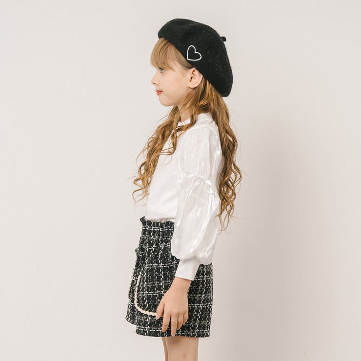 シアーパフスリーブリボンリブトップス | URBAN CHERRY | 詳細画像6 