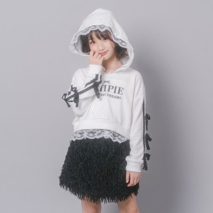 【CHIPIE/シピ】レースリボンラインフーディー | URBAN CHERRY | 詳細画像12 