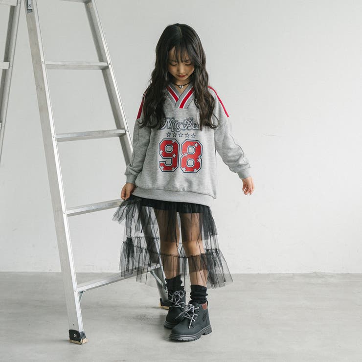 【U.TRACK/ユードットトラック】オーバーサイズVネックロゴトップス | URBAN CHERRY | 詳細画像21 