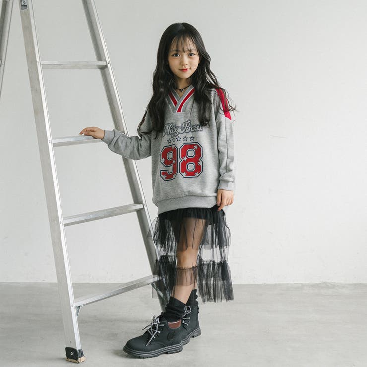 【U.TRACK/ユードットトラック】オーバーサイズVネックロゴトップス | URBAN CHERRY | 詳細画像22 