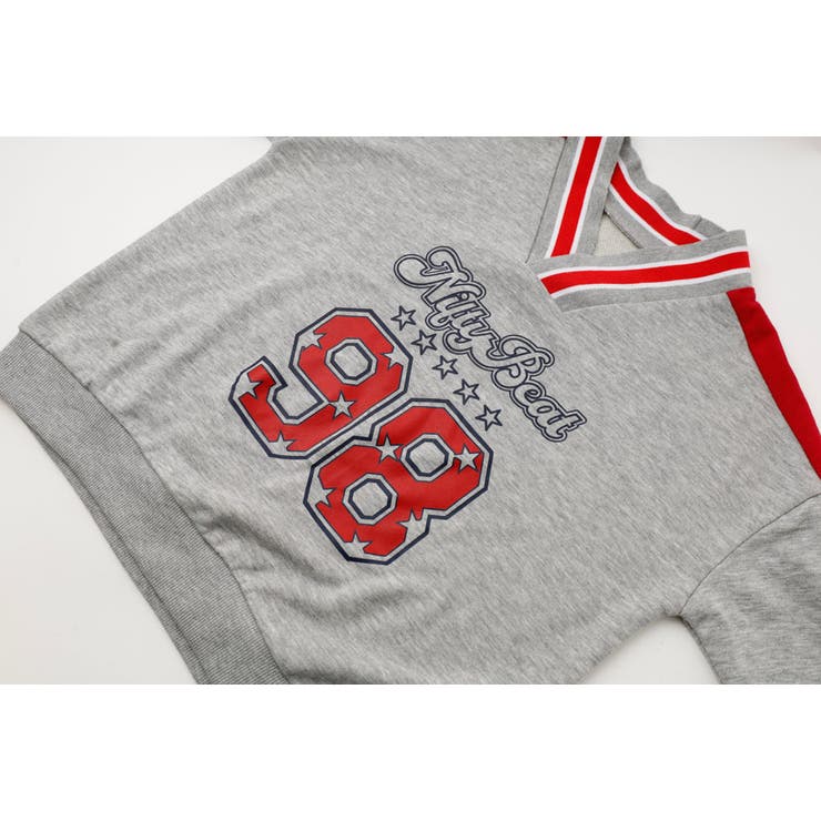 【U.TRACK/ユードットトラック】オーバーサイズVネックロゴトップス | URBAN CHERRY | 詳細画像24 