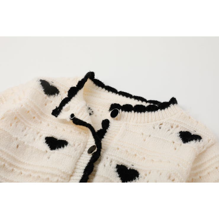 ネックスカラップハートデザインニットカーディガン | URBAN CHERRY | 詳細画像10 