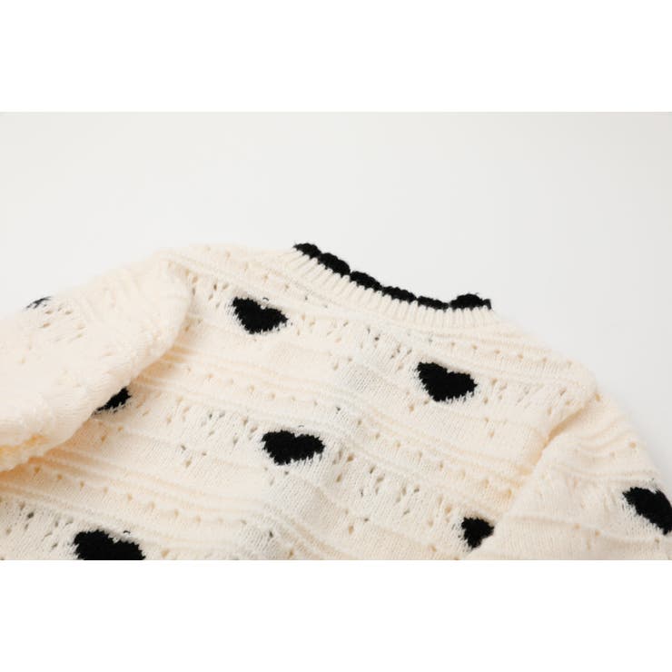 ネックスカラップハートデザインニットカーディガン | URBAN CHERRY | 詳細画像14 