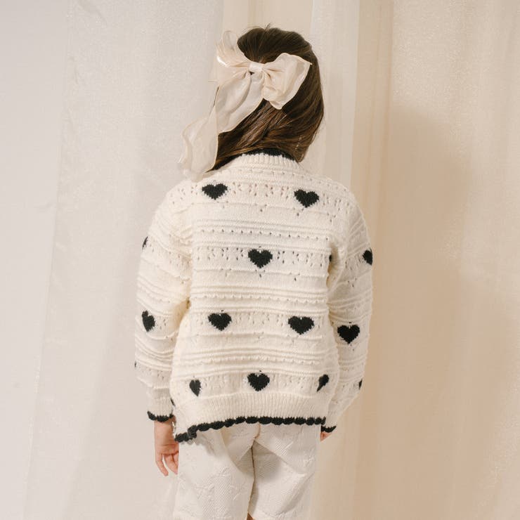 ネックスカラップハートデザインニットカーディガン | URBAN CHERRY | 詳細画像6 