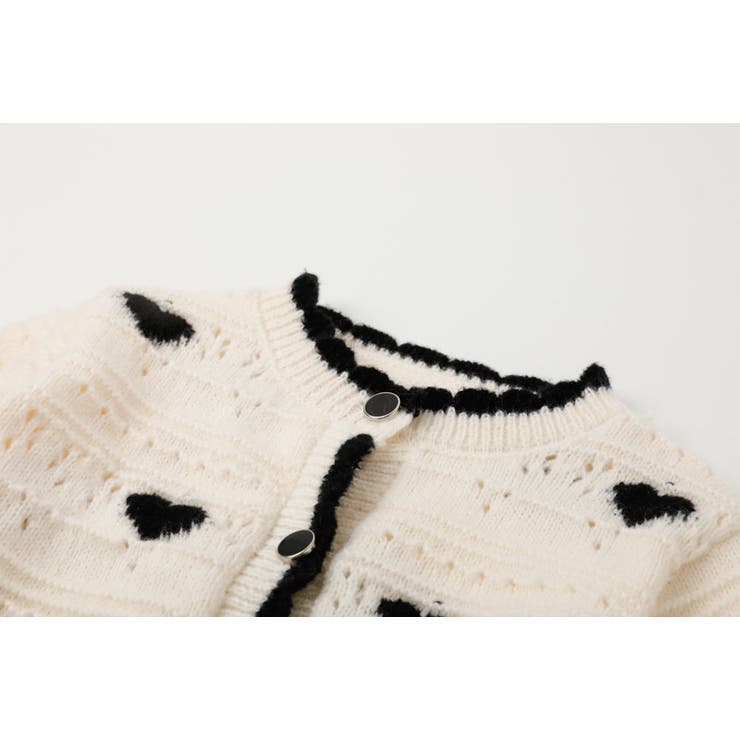 ネックスカラップハートデザインニットカーディガン | URBAN CHERRY | 詳細画像9 