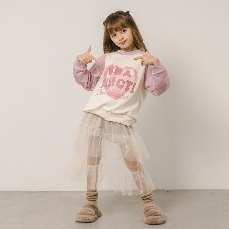 ハートプリントデザインラグラントレーナー | URBAN CHERRY | 詳細画像14 