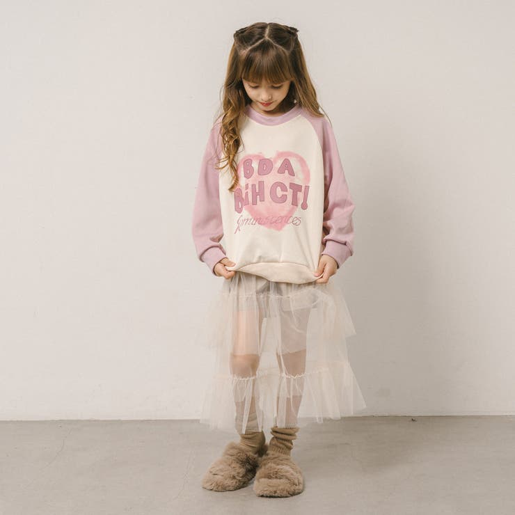 ハートプリントデザインラグラントレーナー | URBAN CHERRY | 詳細画像15 