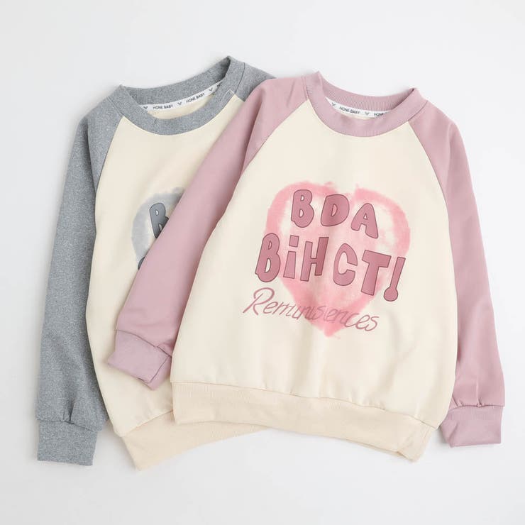 ハートプリントデザインラグラントレーナー | URBAN CHERRY | 詳細画像2 