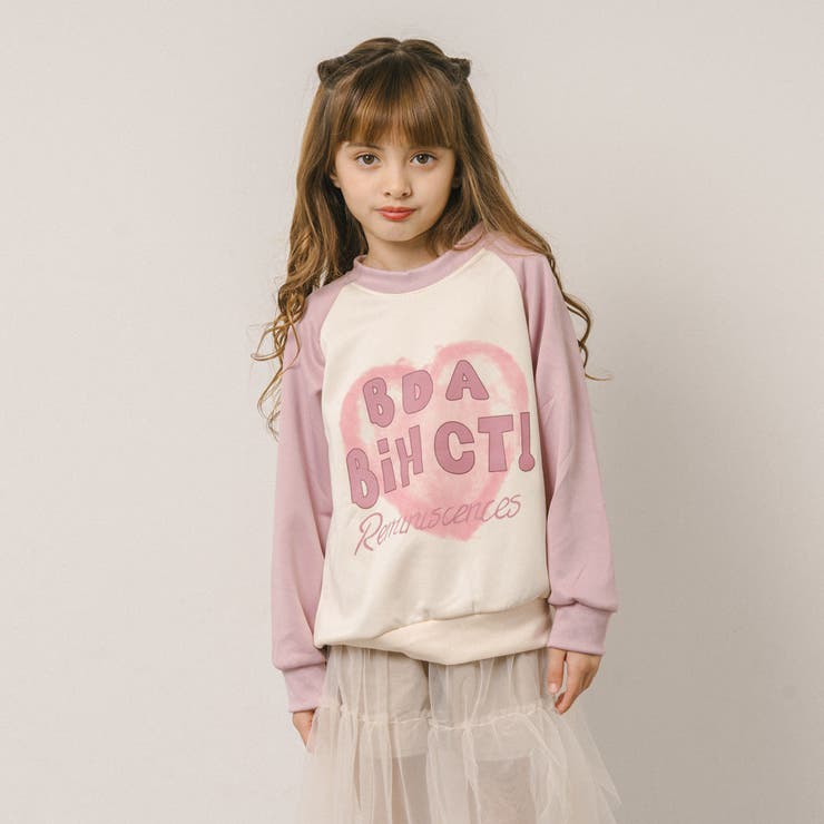 ハートプリントデザインラグラントレーナー | URBAN CHERRY | 詳細画像3 