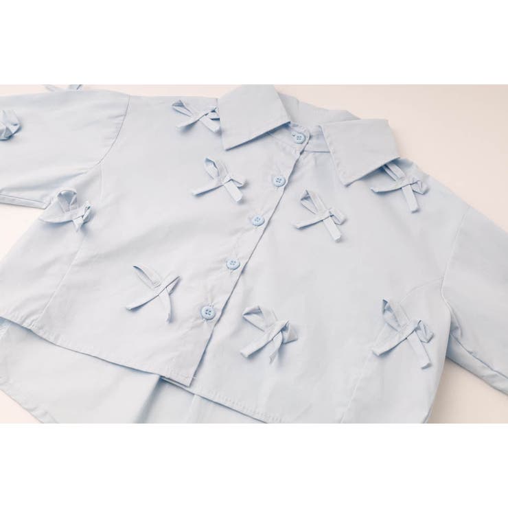 リボンデザインクロップドシャツ | URBAN CHERRY | 詳細画像11 