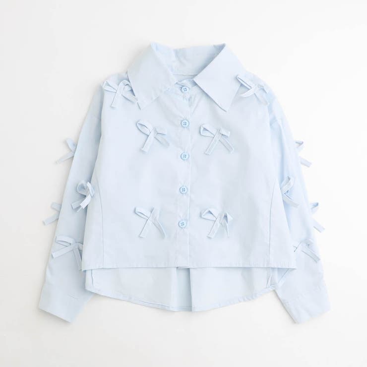 リボンデザインクロップドシャツ | URBAN CHERRY | 詳細画像2 