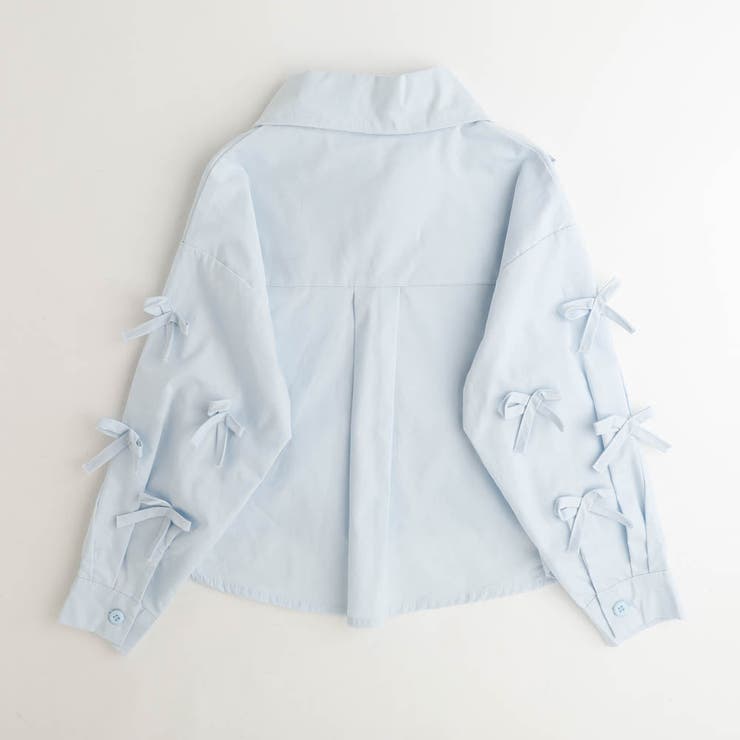 リボンデザインクロップドシャツ | URBAN CHERRY | 詳細画像4 