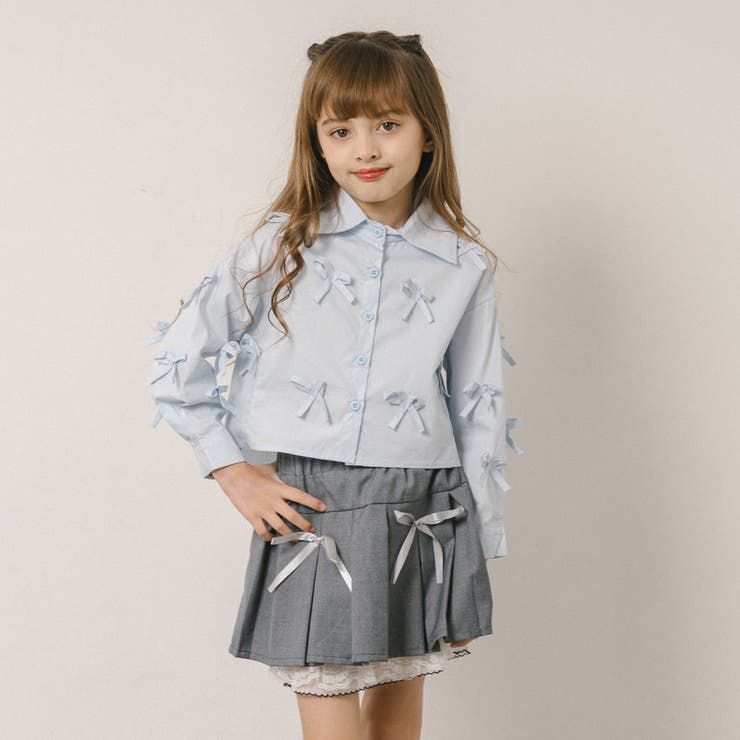 リボンデザインクロップドシャツ | URBAN CHERRY | 詳細画像7 