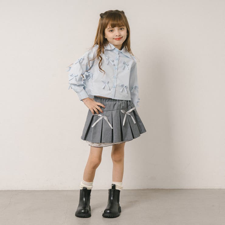 リボンデザインクロップドシャツ | URBAN CHERRY | 詳細画像9 