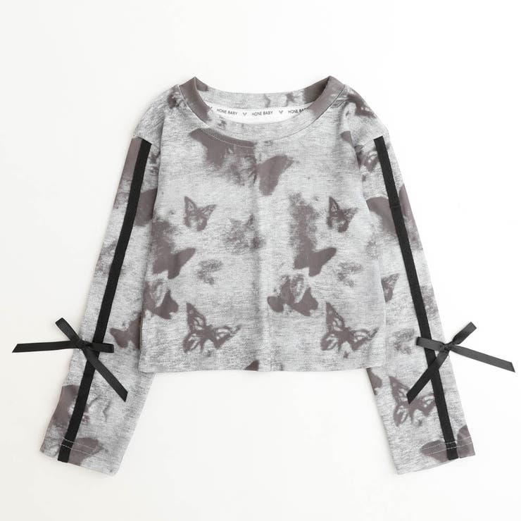 バタフライプリントデザインサイドリボントップス | URBAN CHERRY | 詳細画像2 