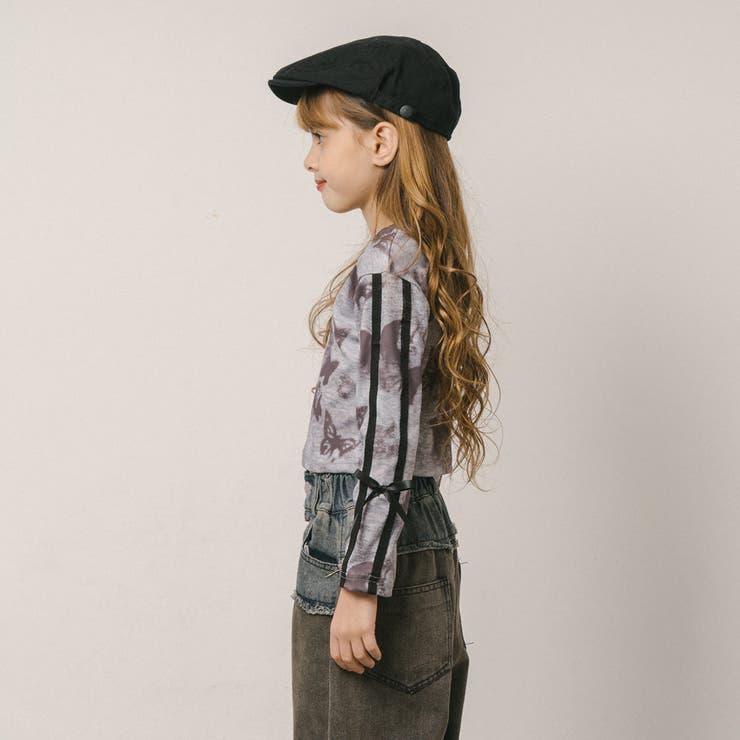 バタフライプリントデザインサイドリボントップス | URBAN CHERRY | 詳細画像5 