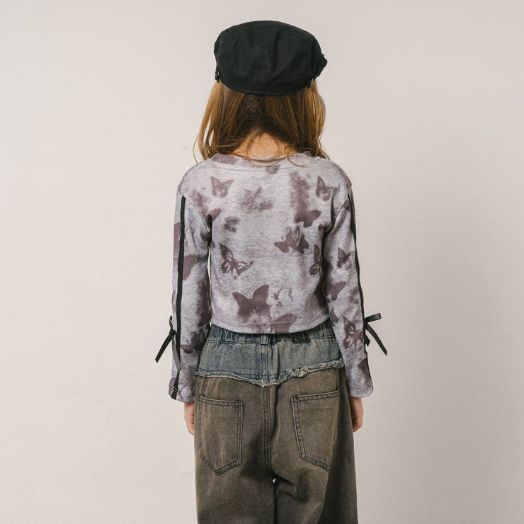 バタフライプリントデザインサイドリボントップス | URBAN CHERRY | 詳細画像6 