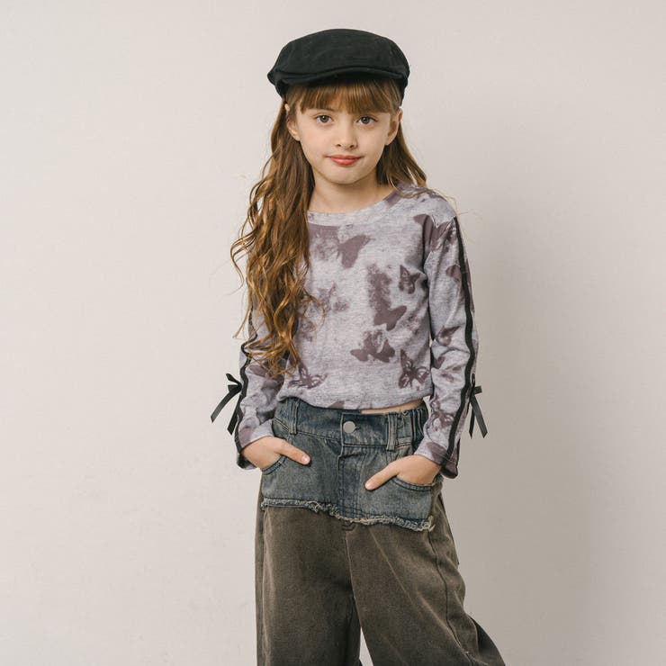 バタフライプリントデザインサイドリボントップス | URBAN CHERRY | 詳細画像8 