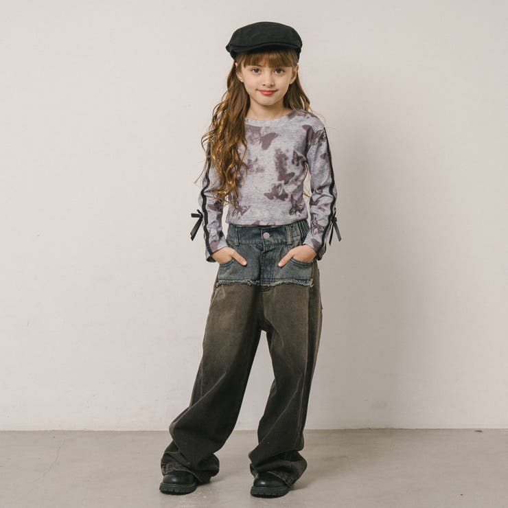 バタフライプリントデザインサイドリボントップス | URBAN CHERRY | 詳細画像9 