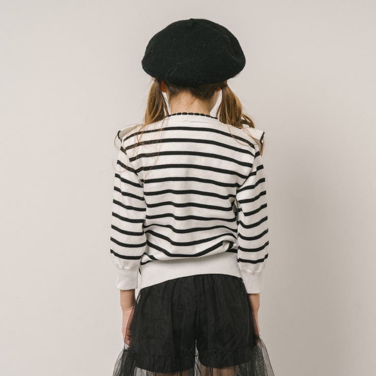 ショルダーフリルボーダーニットカーディガン | URBAN CHERRY | 詳細画像8 