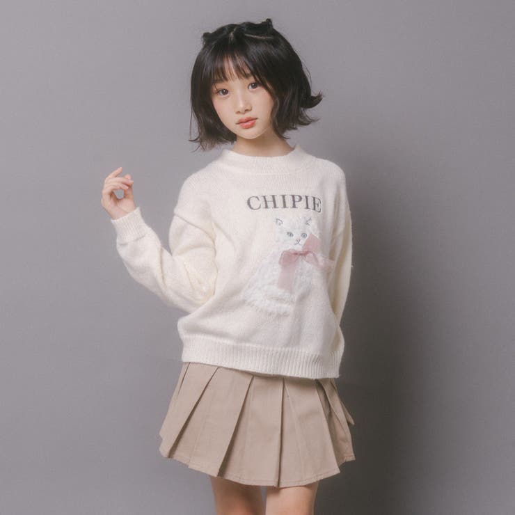 【CHIPIE/シピ】ふわふわシャギーキャットデザインニット | URBAN CHERRY | 詳細画像18 