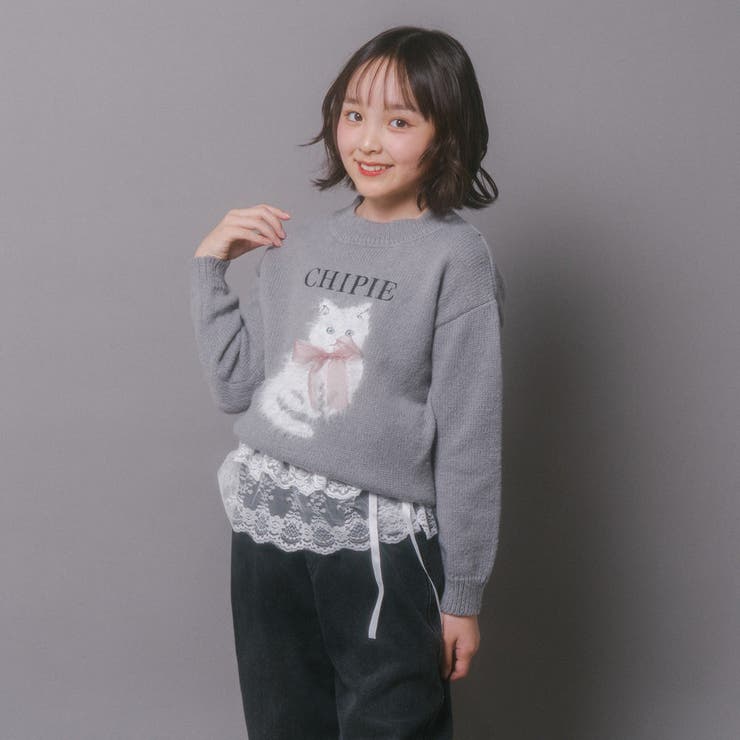 【CHIPIE/シピ】ふわふわシャギーキャットデザインニット | URBAN CHERRY | 詳細画像23 