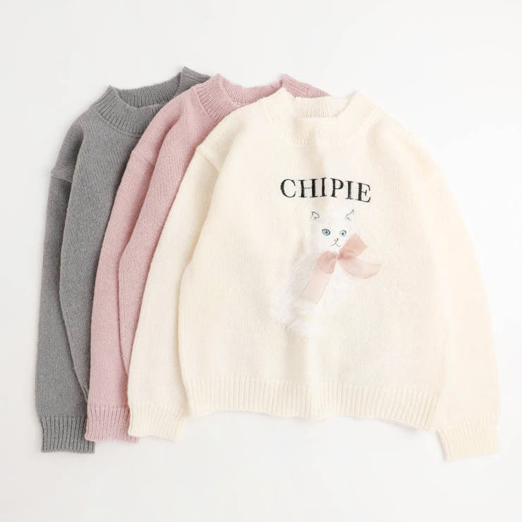 【CHIPIE/シピ】ふわふわシャギーキャットデザインニット | URBAN CHERRY | 詳細画像3 