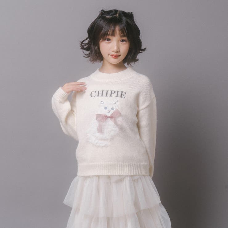 【CHIPIE/シピ】ふわふわシャギーキャットデザインニット | URBAN CHERRY | 詳細画像4 