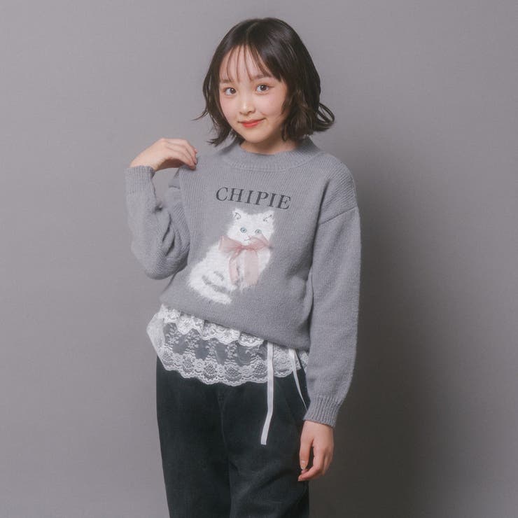 【CHIPIE/シピ】ふわふわシャギーキャットデザインニット | URBAN CHERRY | 詳細画像43 
