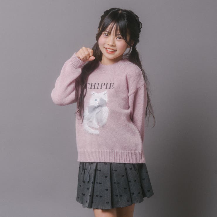 【CHIPIE/シピ】ふわふわシャギーキャットデザインニット | URBAN CHERRY | 詳細画像5 