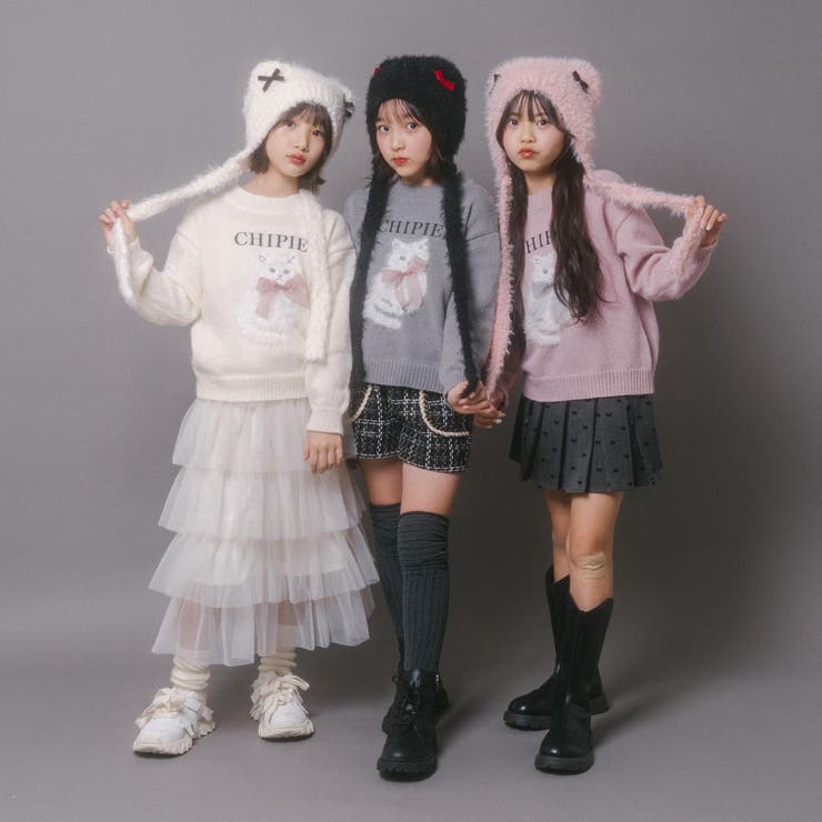 【CHIPIE/シピ】ふわふわシャギーキャットデザインニット | URBAN CHERRY | 詳細画像54 