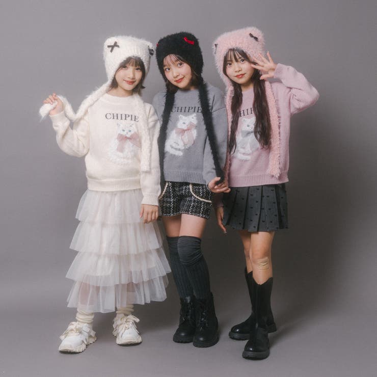 【CHIPIE/シピ】ふわふわシャギーキャットデザインニット | URBAN CHERRY | 詳細画像55 