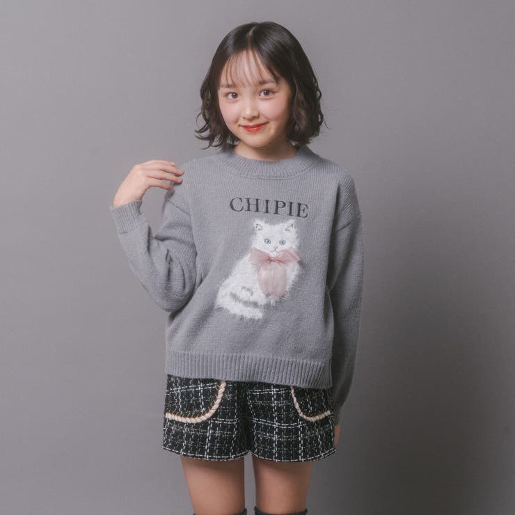 【CHIPIE/シピ】ふわふわシャギーキャットデザインニット | URBAN CHERRY | 詳細画像6 
