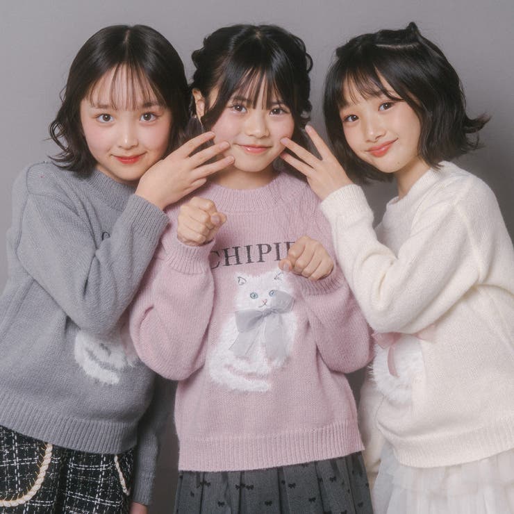 【CHIPIE/シピ】ふわふわシャギーキャットデザインニット | URBAN CHERRY | 詳細画像60 